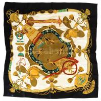 Lovas mintás kendő, 87x83 cm