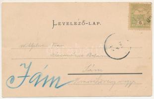 Nagyapold, Grosspold; Ördög-vasúti híd a Cigány-árok felett. A. Glatz kiadása / Teufelsbrücke über d...