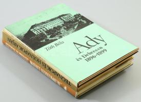 3 darab Ady Endrével foglalkozó kötet: Akarom: tisztán lássatok, Tegnapok és holnapok árján, Ady és Debrecen.