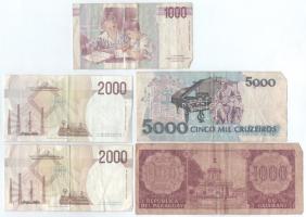 9db-os vegyes külföldi bankjegy tétel, közte Paraguay, Argentína, Olaszország T:F
9pcs of mixed ban...