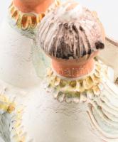 Kiss Roóz Ilona (1920-2010): Éneklő pár váza. Jelzett, minimális kopással, 18x21 cm