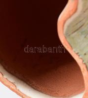 Kiss Roóz Ilona (1920-2010): Éneklő pár váza. Jelzett, minimális kopással, 18x21 cm