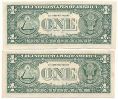 Amerikai Egyesült Államok 1999-2001. (1999) 1$ "Federal Reserve Note" "Mary Ellen Wit...