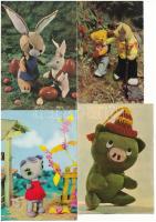 MESE - 28 db MODERN bábfilmes, rajzfilmes képeslap / CARTOON - 28 modern motive postcards