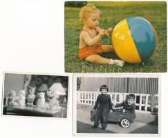 GYEREK - 28 db MODERN és RÉGI gyerek témájú fotós képeslap, vegyesen / CHILDREN - 28 modern and pre-...