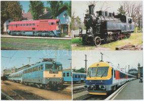 MOZDONYOK - 9 db MODERN képeslap / LOCOMOTIVES - 9 modern postcards