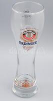Erdinger üveg söröskorsó készlet, eredeti dobozában, 6 db, 0,5 l, m: 24,5 cm + Erdinger logós, kerek...