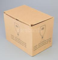 Stella Artois üveg söröskorsó készlet, eredeti dobozában, 6 db, 0,4 l, m: 20,5 cm