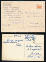 Hajós Alfrédnének és Sík Endre ny. külügyminiszternek címzett képeslap, 2 db