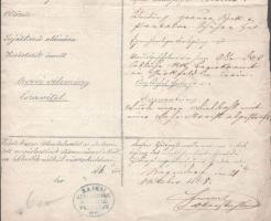 1868 Mosony vármegye, Tolonczlevél, bejegyzésekkel