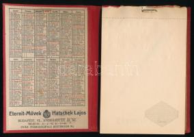 1935 Eternit-Művek Hatschek Lajos Budapest Andrássy út 33. jegyzettömb