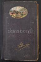 Kb. 175 db RÉGI képeslap 208 férőhelyes szecessziós albumban: sok 1905 előtti művészlap, lithok + 5 ...