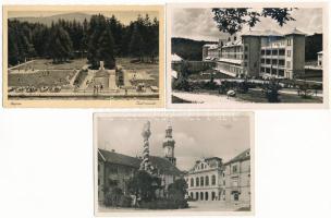 12 db RÉGI magyarországi város képeslap, közte néhány modern / 12 pre-1945 Hungarian town postcards,...