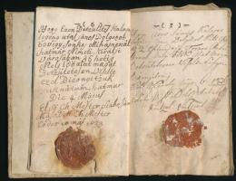 1832 Nagykároly, Vándorkönyv kalapos legény részére, sok bejegyzéssel