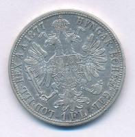 Ausztria 1877. 1Fl Ag "Ferenc József" T:VF kis ph Austria 1877. 1 Florin Ag "Franz Joseph" C:VF small edge error Krause KM#2222