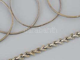 5 darab ezüst (Ag) karkötő, közte jelzett, nettó 37g