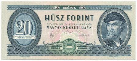 1980. 20Ft T:F szép papír Adamo F17