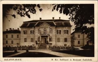 1944 Balatonarács (Balatonfüred), M. Kir. Szőlészeti és Borászati Szakiskola. Hangya kiadása (EB)