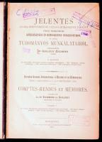 1894 Jelentés az 1894. szeptember hó 1-tő 9-ig Budapesten tartott VIII-ik nemzetközi közegészségi és demografiai congresszusról és annak tudományos munkálatairól. V. köt. Szerk.: Dr. Geróczy Zsigmond titkár. Bp., 1894, Pesti Könyvnyomda Rt., 2+543 p. Átkötött félvászon-kötés, kopott borítóval, régi bélyegzésekkel.