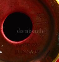 Zsolnay eozin mázas kút, jelzett, lepattanással, m: 13,5 cm