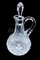 Kristály dugós üveg, m: 23 cm