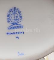 Herendi Kitty mintás ékszeres doboz, jelzett, hibátlan, h: 7 cm