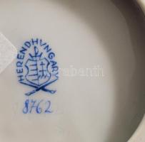 Herendi kagyló alakú tálka, jelzett, hibátlan, 11x10,5 cm