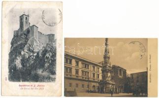 28 db RÉGI Osztrák-Magyar Monarchia és Olaszország város képeslap, Vertán Istvánnak címezve, Kézdivá...