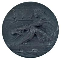 1948. "Magyar Evezős Szövetség" kétoldalas Zn díjérem "Sen. korm. nélk. négyes 1948 I." gravírozással (49mm) T:XF