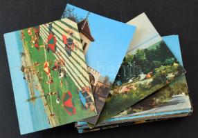 100 db MODERN magyarországi színes város képeslap, vegyes minőségben / 100 modern Hungarian coloured town postcards in mixed quality