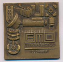 DN "20 éves az elektromodul" bronz emlékérem (50x50mm) T:AU