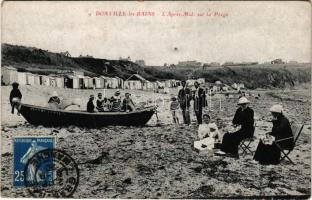 Donville-les-Bains, L'Apres-Midi sur la Plage / beach, boat (EK)
