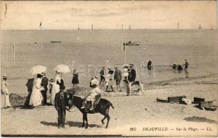 Deauville, Sur la plage / beach (fl)