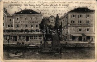 1927 Mali Losinj, Lussinpiccolo; Hotel Pension Italia. Prossimo allo scalo dei piroscafi / hotel, close to the steamship dock (EB)