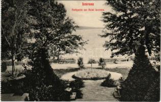 Lovran, Lovrana, Laurana; Parkpartie vor Hotel Lovrana. Bernhard Nathan 54.