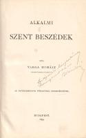 Varga Mihály: Alkalmi szent beszédek.
Budapest, 1895. (Franklin-Társulat ny.) VII + [1] + 568 p. Eg...