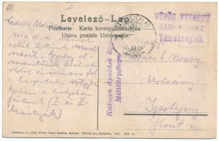 1916 Tátra, Magas-Tátra, Vysoké Tatry; Tarpatak nagy vízesése. Cattarino S. utóda Földes Samu kiadás...