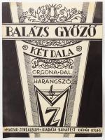 Balázs Győző miskolci zenetanár és költő dedikált kottája