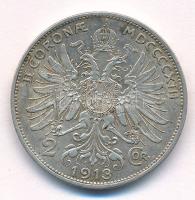 Ausztria 1913. 2K Ag "Ferenc József" T:XF Austria 1913. 2 Corona Ag "Franz Joseph" C:XF Krause KM#2821