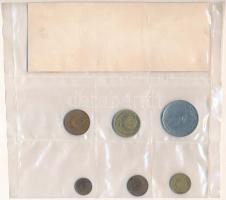 Törökország 1925-1974. 10p Al-bronz - 2 1/2L acél forgalmi érme összeállítás fóliatokban T:vegyes, k...