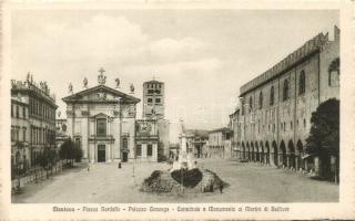 Mantova with Gonzaga Palace, cathedral and the monument of the Belfiore martyrs