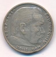 Német Harmadik Birodalom 1939A 5M Ag "Hindenburg" T:VF, pici peremhiba, karc
German Third...