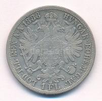 Ausztria 1888. 1Fl Ag "Ferenc József" T:VF,F Austria 1888. 1 Florin Ag "Franz Joseph" C:VF,F Krause KM#2222