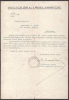 Dudás Miklós OSBM hajdúdorogi püspök (1902-1972) aláírása levélen