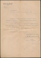 Dudás Miklós OSBM hajdúdorogi püspök (1902-1972) aláírása levélen