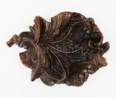 Festett alumínium asztaldísz, kopással, 23x16 cm