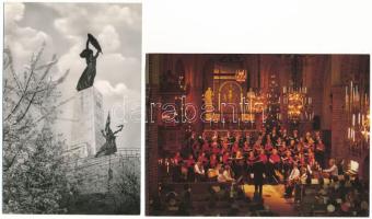 11 db MODERN vegyes témájú képeslap / 14 modern postcards in various topics