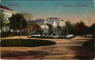 1922 Sopron, Deák tér. Piri Dániel kiadása (szakadás / tear)
