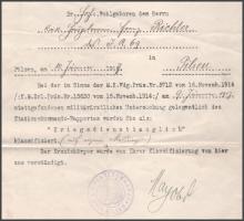 1940-45 katonai okmányok 4 db