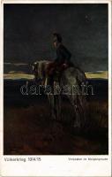 Vorposten im Morgengrauen. Völkerkrieg 1914/15. / WWI K.u.K. military art postcard